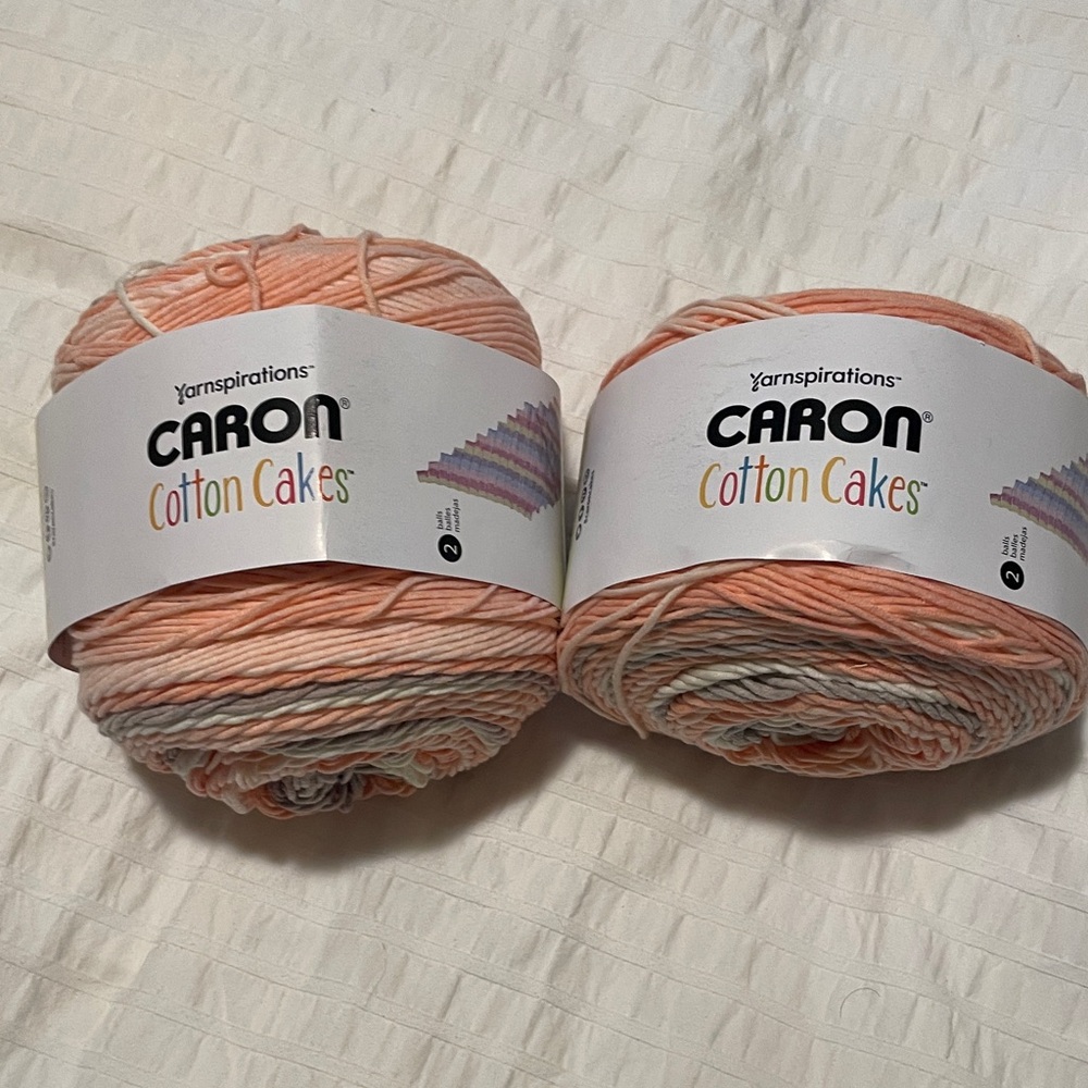 Caron Cotton Cakes Yarn - Peach and Cream